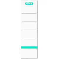 Elba Einsteck-Rückenschilder weiß für 8,0 cm Rückenbreite, 10 St.