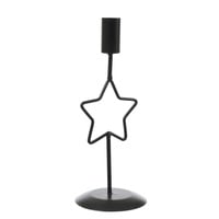 MARELIDA Stabkerzenhalter Stern Kerzenständer - Metall - H: 21,5cm