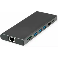 Value USB-C Dock HDMI+GbE+3xA+1xC+ 1xTF/SD+1xC PD 1x Audio 4K