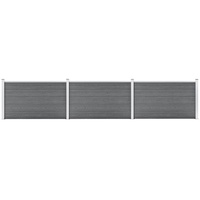 VidaXL Gartenzaun WPC 526x106 cm Grau