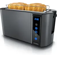 Arendo Langschlitz Toaster Grau