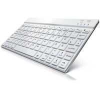 CSL Wireless-Tastatur, Ultra Slim Keyboard, Bluetooth, Aluminium Gehäuse, DE