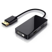 CSL DisplayPort Stecker auf HDMI, DVI, VGA Video-Adapter, 15