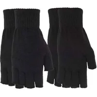 URBAN CLASSICS Half Finger Gloves 2-Pack in Schwarz, Größe