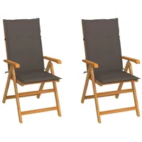 VidaXL Gartenstuhl 60,7 x 93,9 x 32,9 cm braun