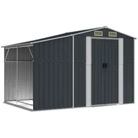 VidaXL Gerätehaus Anthrazit 277x192,5x179 cm Verzinkter Stahl
