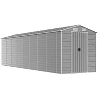 VidaXL Gerätehaus Hellgrau 191x810x198 cm Verzinkter Stahl 1844925