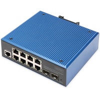 Digitus DN-65 Industrial Railmount Gigabit Managed Switch, 8x RJ-45,