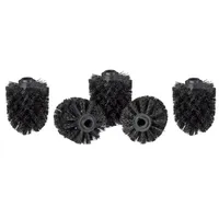 Relaxdays 10 x WC Bürstenkopf, Ersatz schwarz