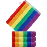 Lashuma Waschhandschuh 15 x 21 cm gestreift 4 St.