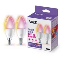 WIZ WLAN-Glühbirne und Bluetooth, LED, dimmbar, Kerzenform, 40 W,