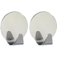 Wenko Handtuchhaken 2er Set Silber