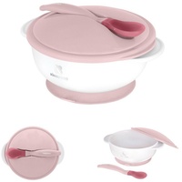 KIKKABOO Baby Essschüssel 250 ml Löffel mit Wärmesensor Warmhalteschüssel