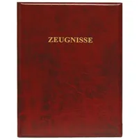 ROTH Zeugnisringbuch Kunststoff, DIN A4, dunkelrot