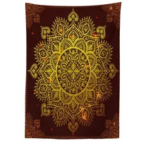 ABAKUHAUS Mandala Tischdecke, Oriental Snowflake Art, Inn und Outdoor