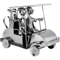 Brubaker Schraubenmännchen Golfcart - Handarbeit Eisenfigur Metallmännchen Golf -