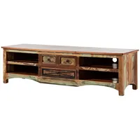 Massivmoebel24 TV-Board Altholz 180x50x50 mehrfarbig lackiert nature of spirit