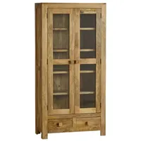 LAKSHMI-indisches-moebelhaus.de Vitrine Hina 100x180x45 aus Mangoholz