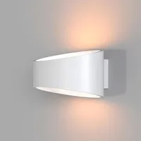 Maytoni LED-Wandleuchte Trame, ovale Form in Weiß
