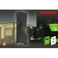 Telefunken LED-Außenwandleuchte Brügge, up/down schwarz, 4.000K