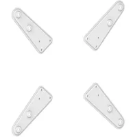 PureMounts Universeller VESA Vergrößerer 200x200 bis 400x400 4tlg. weiß