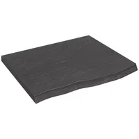 VidaXL Waschtischplatte Dunkelbraun 60x50x(2-4)cm Massivholz Behandelt