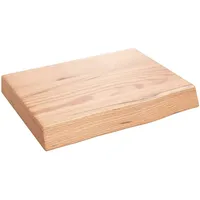 VidaXL Waschtischplatte Hellbraun 40x30x(2-6) cm Massivholz Behandelt