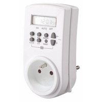 Perel Zeitschaltuhr - DIGITAL - WOCHENPROGRAMM - STECKER-TYP E