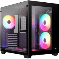 AeroCool Dryft (Mini-ITX, ATX, mATX), PC Gehäuse, Schwarz