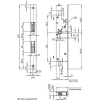 Wilka Wilka, Fluchttürtreibriegel 6663, DM 35 mm, Stulp 270