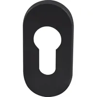 Marchesi Zylinderrosette PZ oval, Edelstahl schwarz