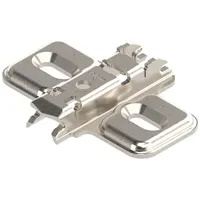 Blum CLIP Kreuzmontageplatte Langloch, Stahl, Schrauben, Distanz 0 mm