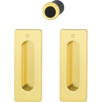 HOPPE Schiebetürmuschel Set M464 - ohne Schloss, eckige Rosette