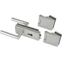 Dormaglas Dormakaba, Beschlagset Classic PZ Aluminium Edelstahl-Effekt