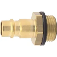ELMAG Euro Druckluft Stecknippel Aus Messing Mit Außengewinde 3/8'