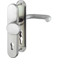 HOPPE 3898792 Sicherheits-Wechselgarnitur Paris-auf Langschild Profilzylinder Entfernung 92mm, für