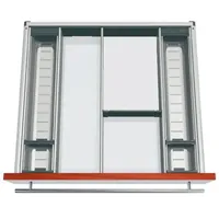 Blum Orga-Besteckeinsatz Facheinteilungs-Set kb 600mm, nl 450mm, grau,