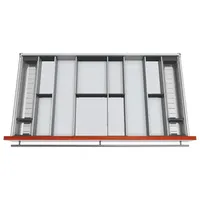 Blum Orga-Besteckeinsatz Facheinteilungs-Set kb 1000-1099mm, nl 450mm, grau,