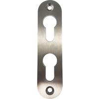SCHÖSSWENDER SCH274806 Rosette mit 2 PZ-Lochungen, oval, Edelstahl matt,