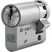 Winkhaus Einbauhalbzylinder key Tec RPE, Lagerprogramm, 30 mm, Messing