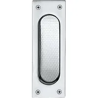 Marchesi Schiebetürmuschel eckig, 40 x 120 mm, Edelstahl matt