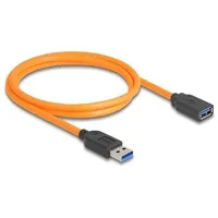 DeLock USB-Kabel USB-A Stecker USB-A Stecker 1.00m Schwarz 87963