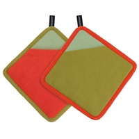 REMEMBER Topflappen 2er Set "Berry" - 100% Baumwolle -