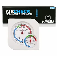 MAVURA AIRCHECK Thermometer mit Hygrometer Innen Außen Garten Thermo