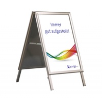 M&T Displays Kundenstopper Outdoor A0 Aluminium, wetterfest