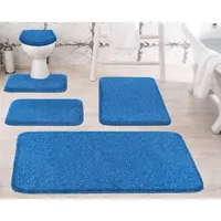 GRUND Badteppich Melange Blau 120 x 70 cm