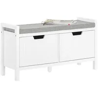 SoBuy Schuhbank Weiß bht ca. 91x50x30cm - holzwerkstoff 91x50x30