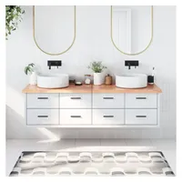 VidaXL Waschtischplatte Hellbraun 180x60x(2-4) cm Massivholz Behandelt