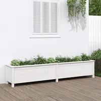 VidaXL Hochbeet Weiß 199,5x40x39cm Massivholz Kiefer (825269)