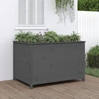 VidaXL Hochbeet Grau 119,5x82,5x78 cm Massivholz Kiefer
